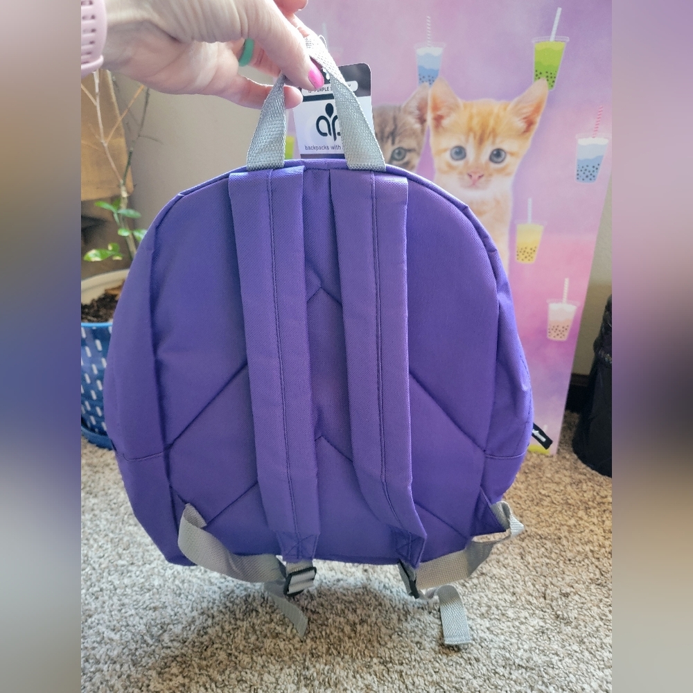 Purple backpack - Picture 2 of 6